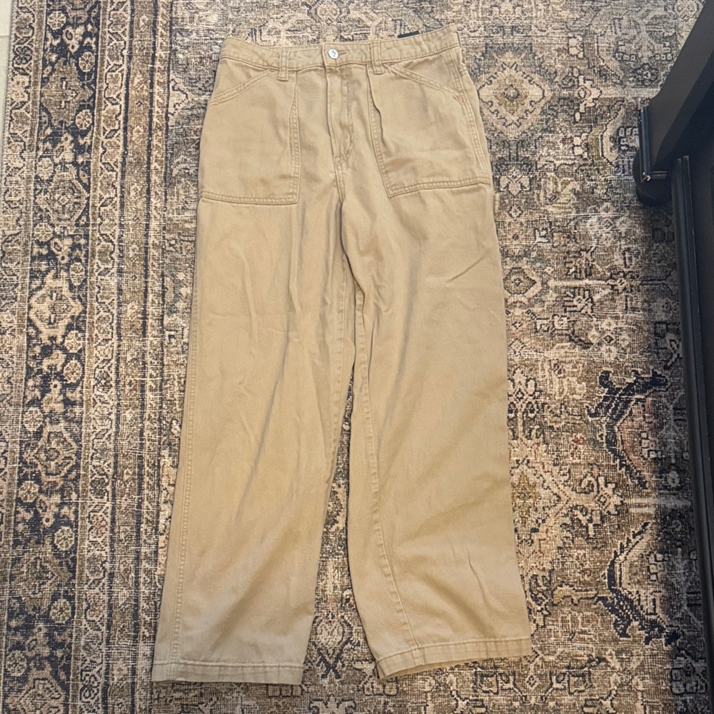 Divided Wide Leg Khaki